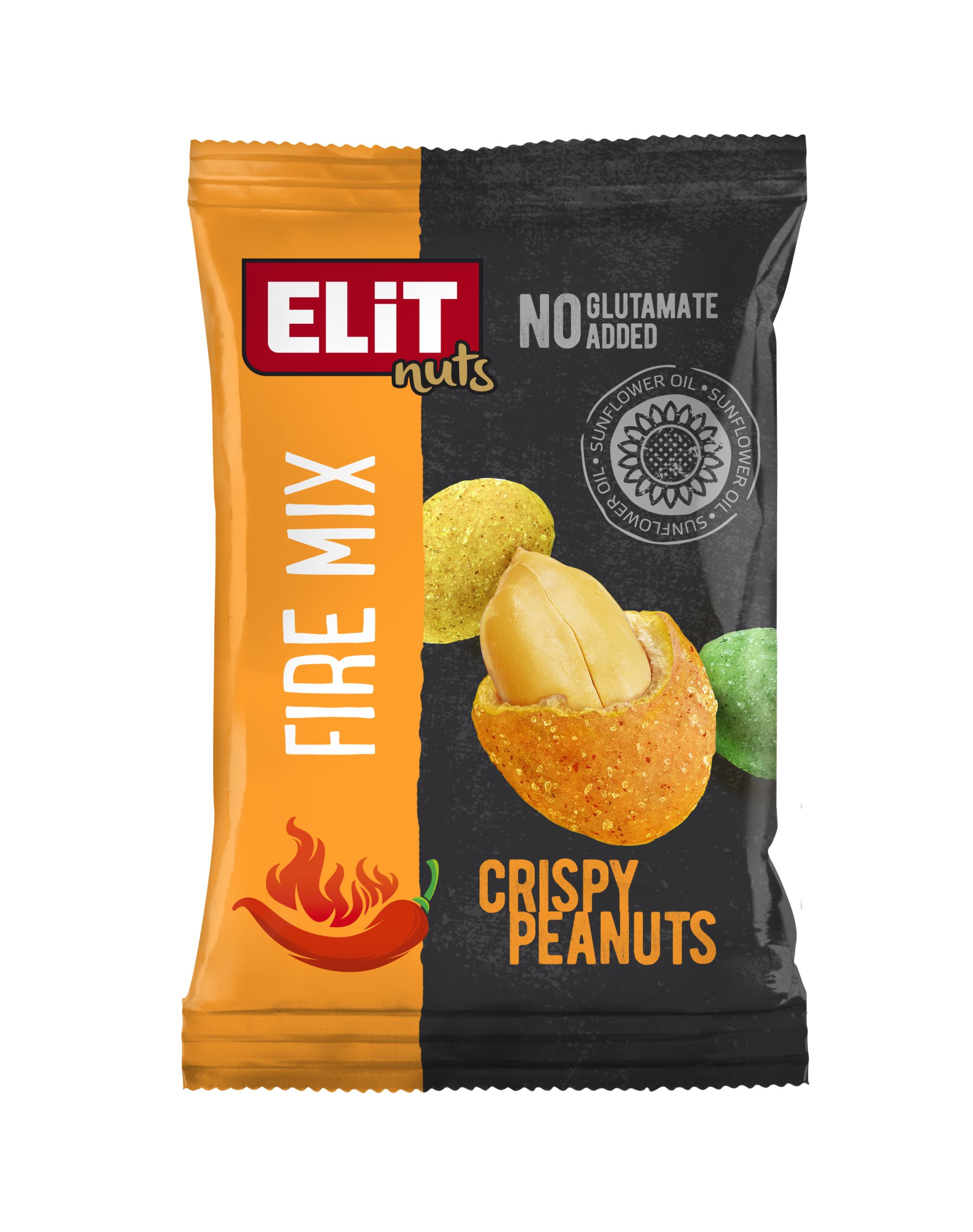 ELiT Nuts Crispy Peanuts – Fire Mix (15 x 75g)